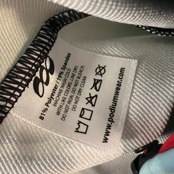 Podium Wear Jacket Adult XL Zip Performance Green Gray Running Coat - Picture 7 of 7